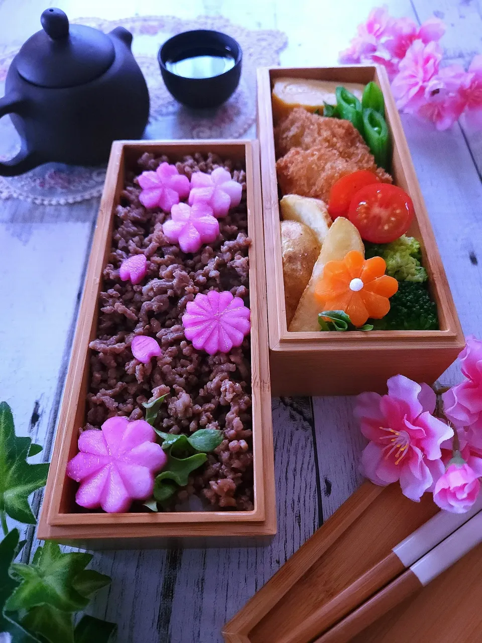 Snapdishの料理写真:そぼろ弁当|sugar beansさん