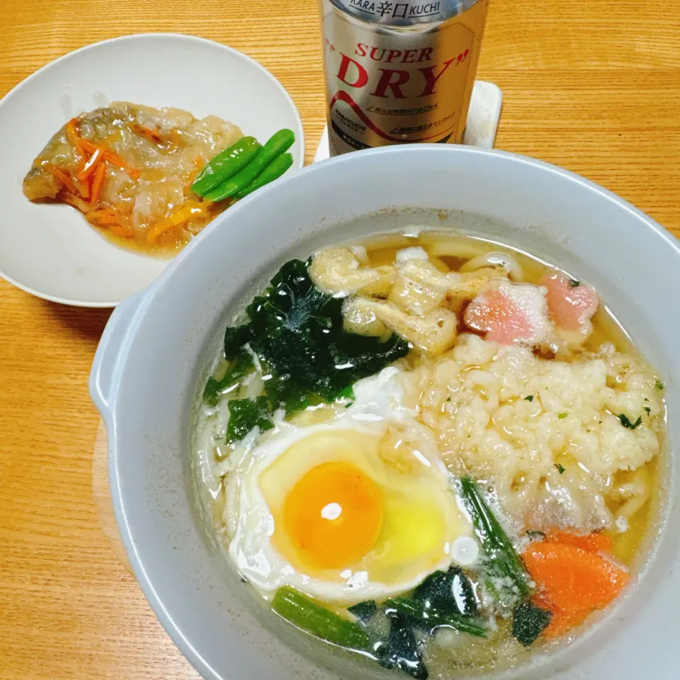 Snapdishの料理写真:鍋焼きうどん
白身魚のあんかけ|naoさん