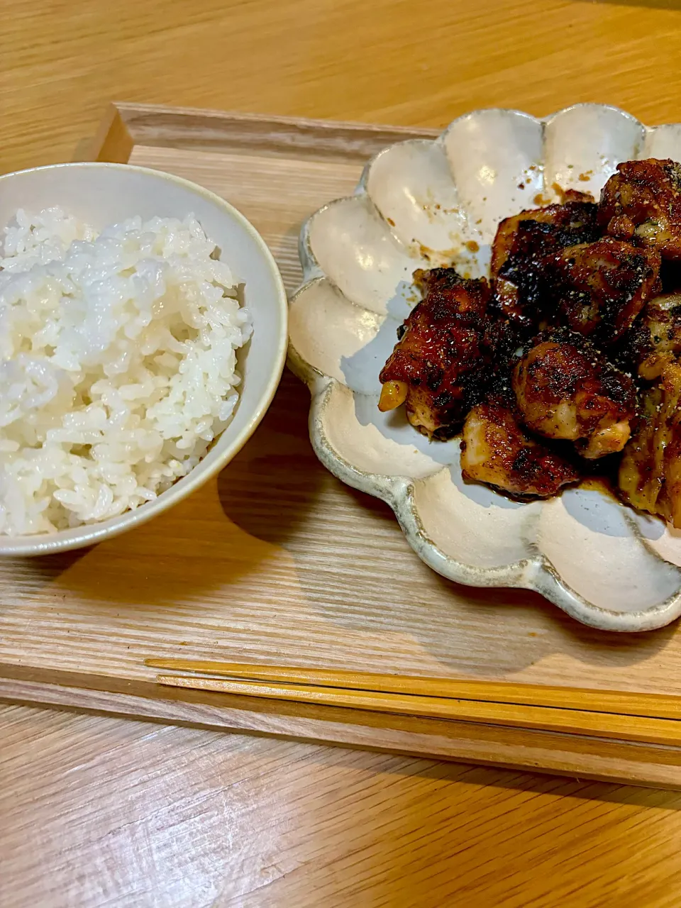 今日の夜ごはん~鶏もも肉のうまいうまい焼き~|ゆかｕさん