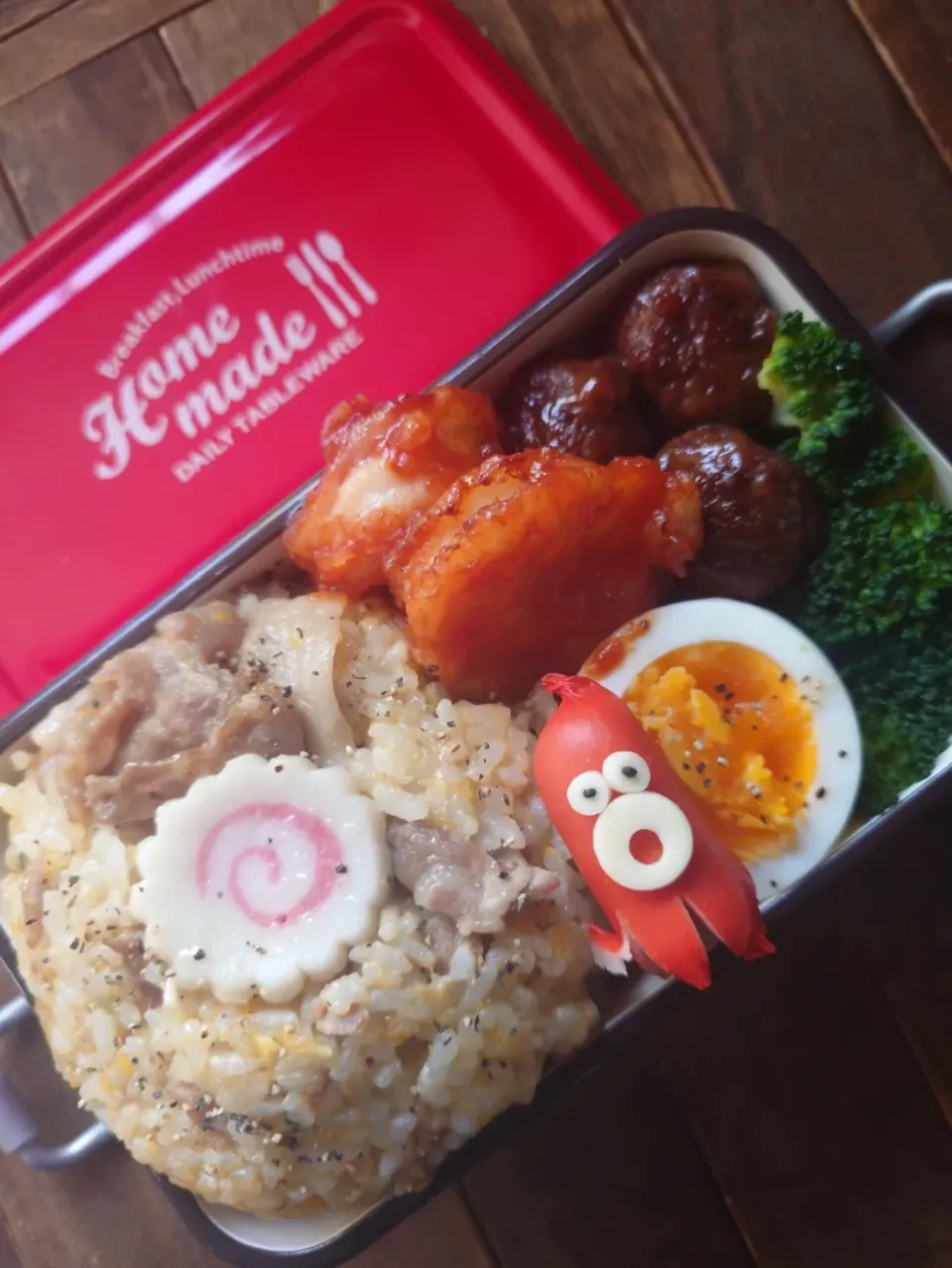 漢の…自分用🍱塩チャーハンメインの中華弁当|ᵏᵒᵘさん