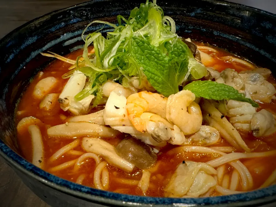 トマトスパイスカレーそうめん|半田手延べそうめんの店 阿波や壱兆さん