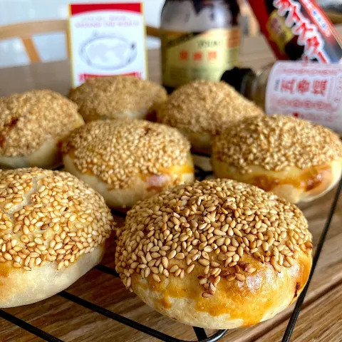 「五香塩」を使ってみたSnapdishの料理・レシピ写真:フージャオピン(胡椒餅)