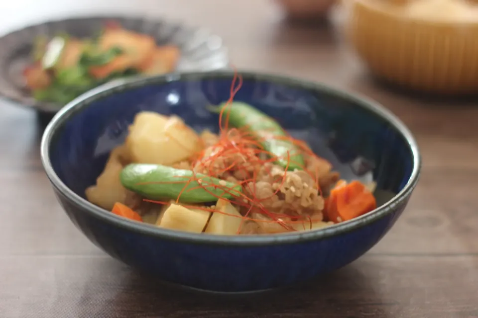 おうち吉野家～レンジで簡単！吉野家牛丼で韓国風肉じゃが|ちいさなしあわせキッチンさん