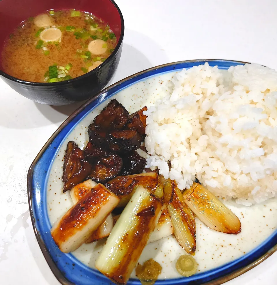 ネギ焼き、ナス焼き|さきさん