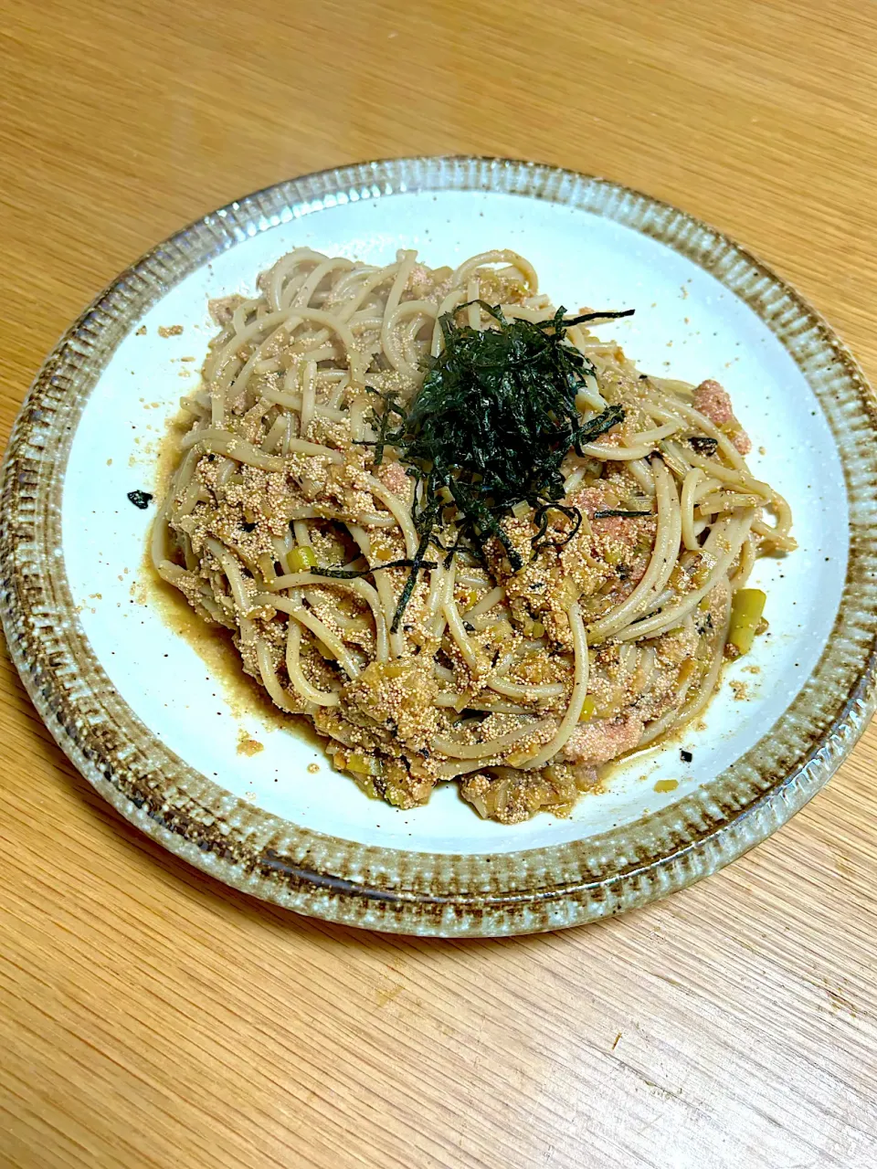 今日のお昼ごはん〜和風たらこパスタ~|ゆかｕさん