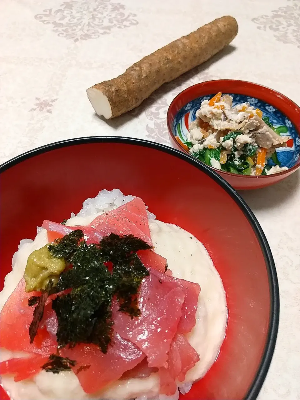 Snapdishの料理写真:☆今日の晩ごはん☆ とろろご飯|hamamaさん