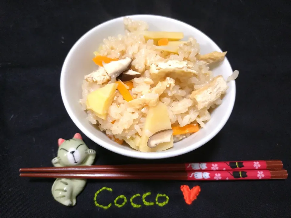 fさんからのプレゼント・タケノコの炊き込みごはん✨|cocco+さん