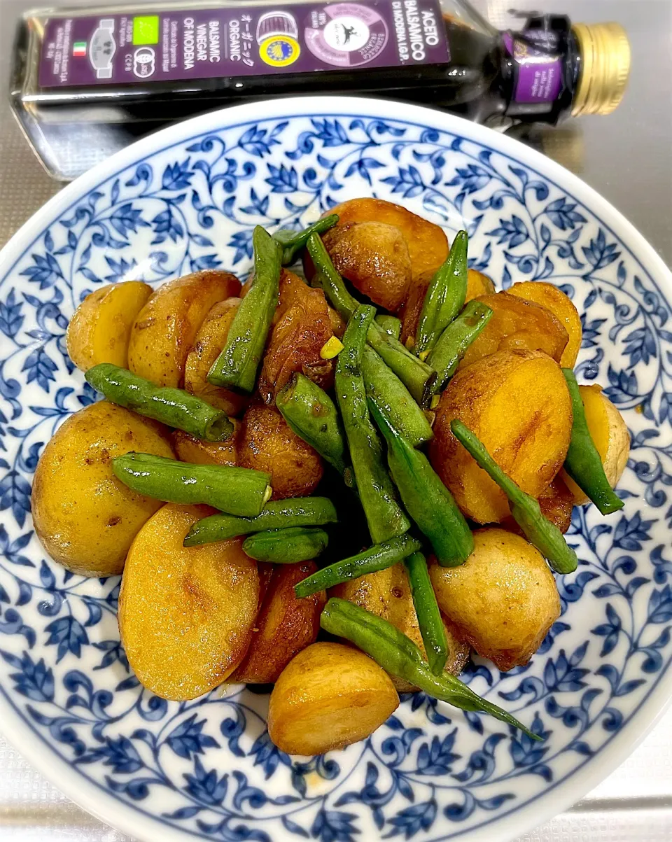 新じゃがとインゲンの甘辛煮|ちゃっぴ〜さん