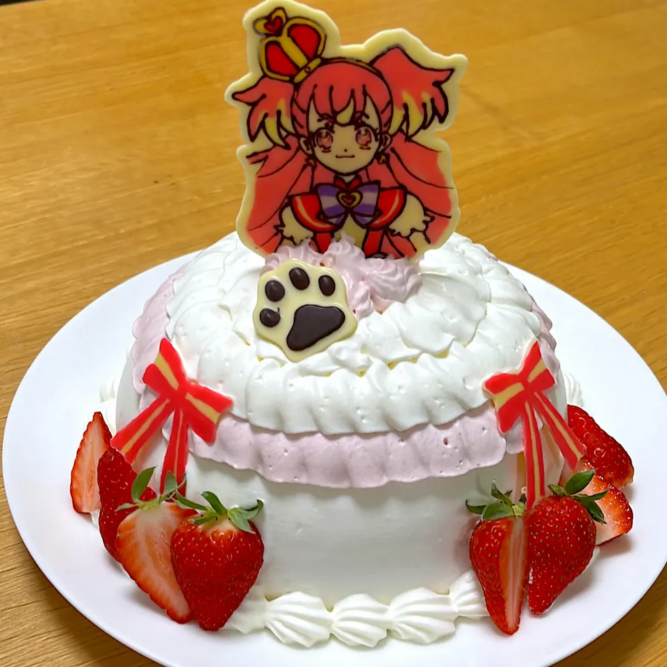 Snapdishの料理写真:キュアワンダフルのドールケーキ|さつまいもさん