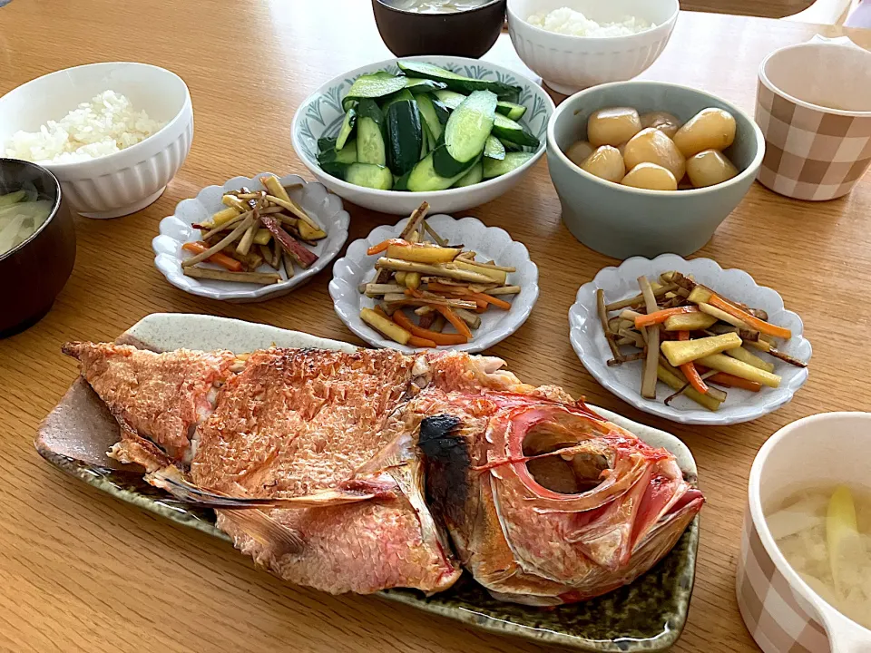 ＊金目鯛の開きと副菜の和食🐟＊|＊抹茶＊さん