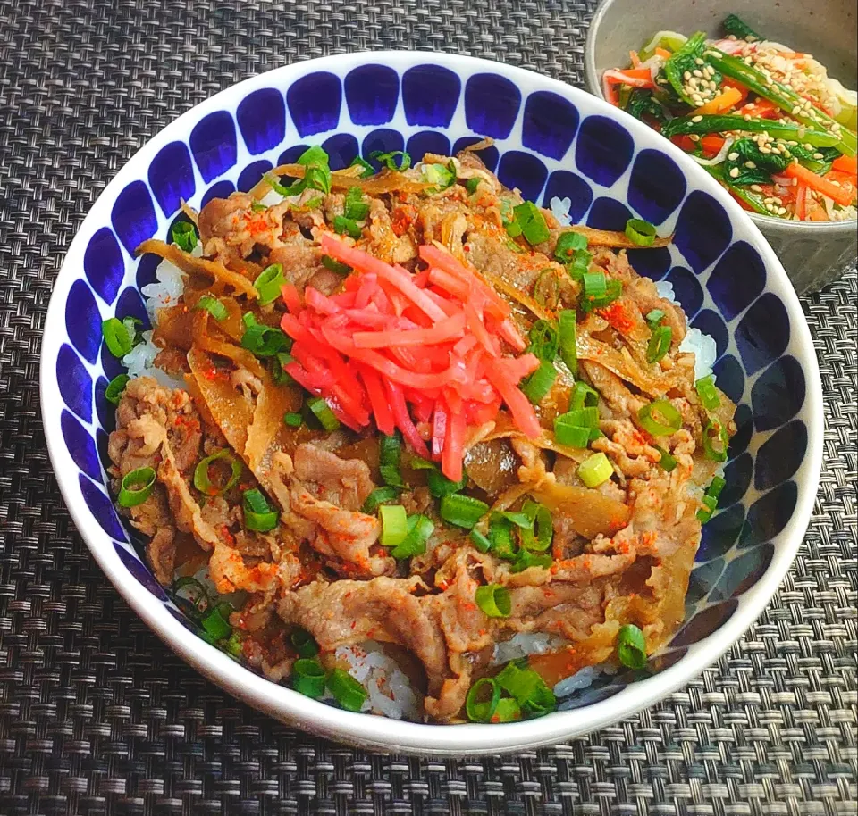 甘辛豚ごぼうどーんでムスコの置きランチ|からあげビールさん