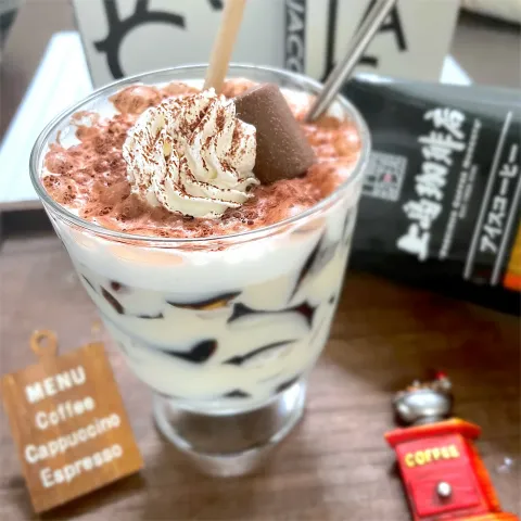 「上島珈琲店 アイスコーヒー 微糖 1000ml」を使ってみたSnapdishの料理・レシピ写真:ドロリッチ風〜ティータイム☕️上島珈琲店 コーヒー&糀甘酒