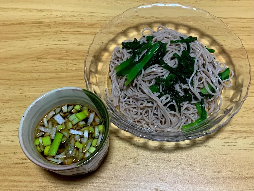 地元名物　ニラ蕎麦|料理好きなじいさまさん