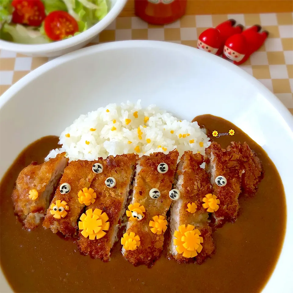 🌼お昼ごはんに🍛カツカレーになりました🙄💦|🌸yuni🌸さん