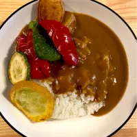 素揚げ野菜とカレー|Reiさん