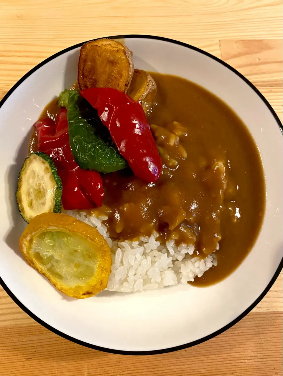 素揚げ野菜とカレー|Reiさん