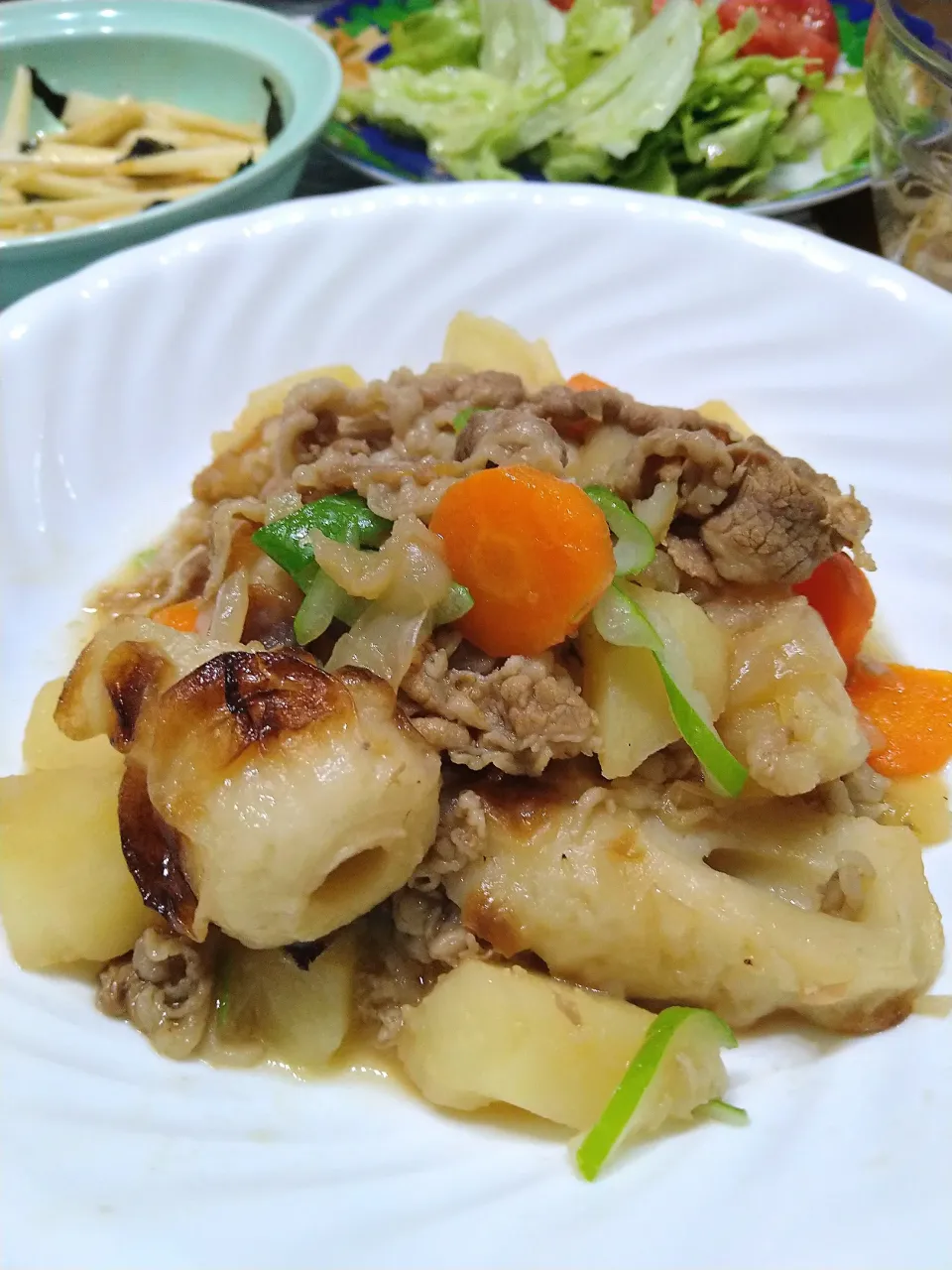 牛丼の具で！ちくわとじゃがいもの牛煮|Reikoさん