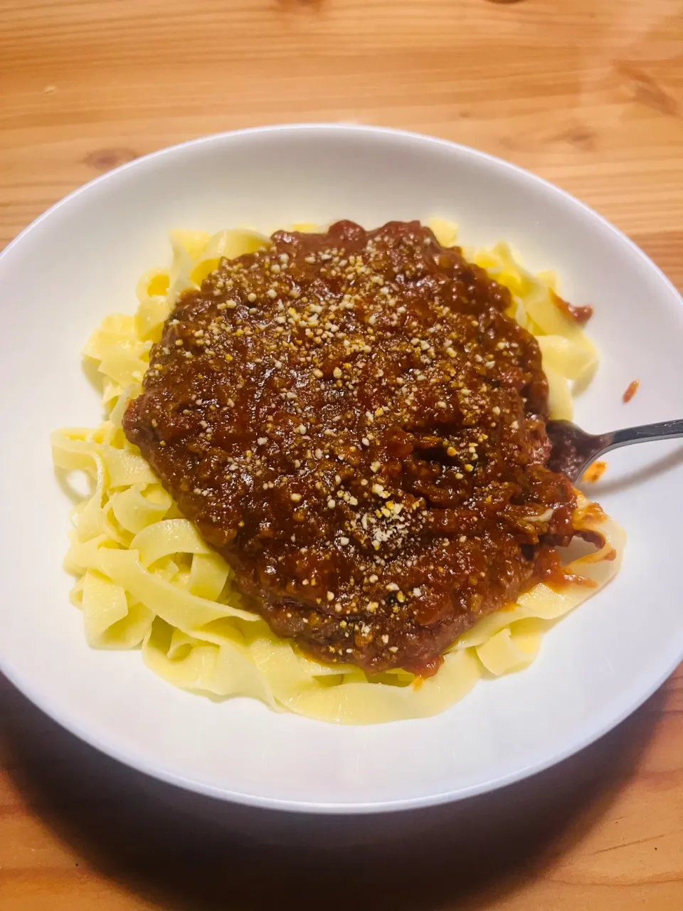 手作り生パスタでミートソースパスタ🍝|sa-さん