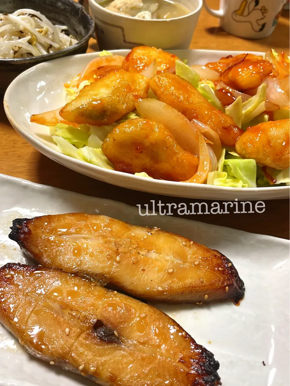 Snapdishの料理写真:＊かれいのみりん干しとホキチリ♪＊|ultramarineさん