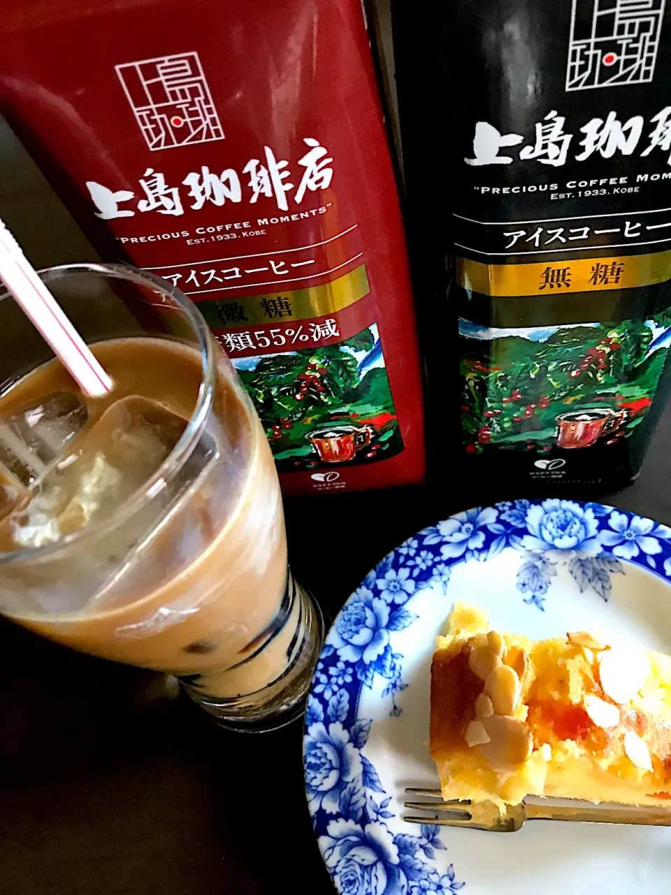 フルーツパウンドケーキと上島珈琲店のアイスコーヒー|Sacchinさん