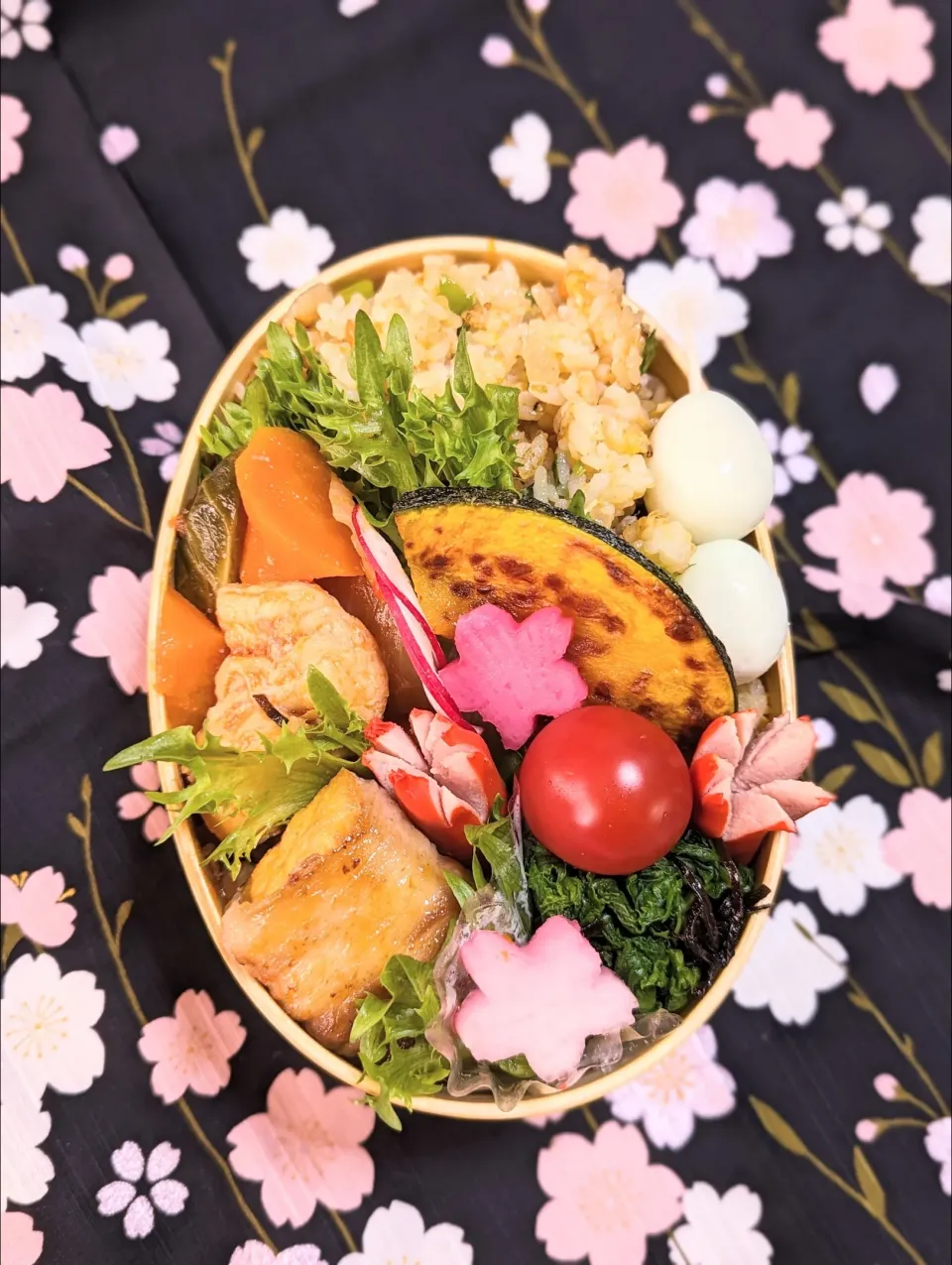 本日のお弁当〜鶏むね肉のトマトソース煮弁当|f.1125beさん