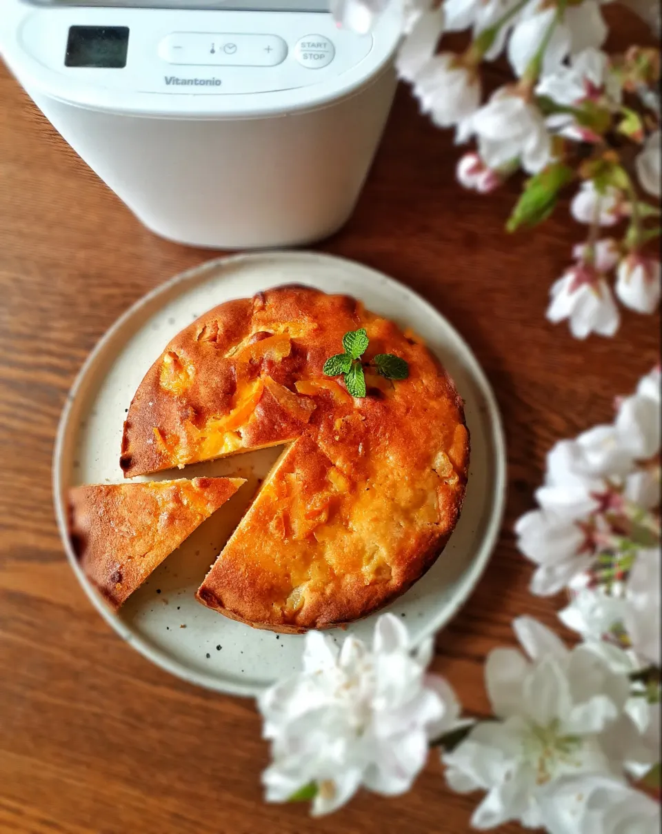 Snapdishの料理写真:自家製甘酒入りのりんごケーキ🍎|fumfumさん