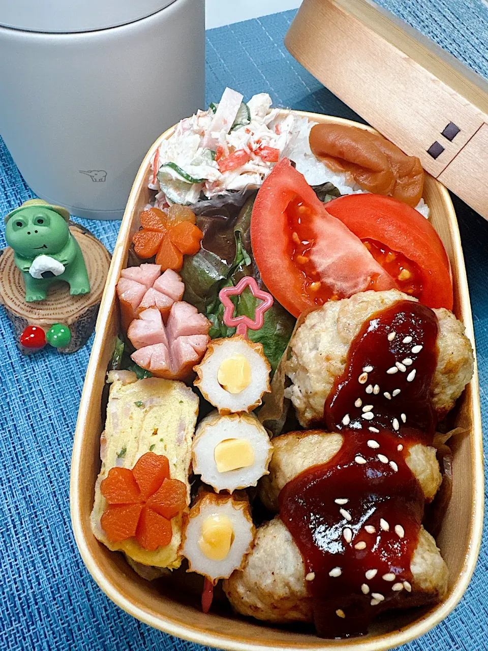 Snapdishの料理写真:‪ ·͜·旦那さんのお弁当 2024.04.08 ‪ ·͜·|ももママンさん