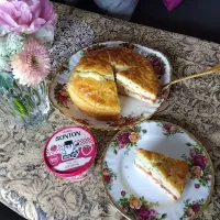 SONTONつぶつぶイチゴジャムで紅茶のケーキ🫖イチゴジャムの甘酸っぱさがアクセントになりました💓|ふふさん