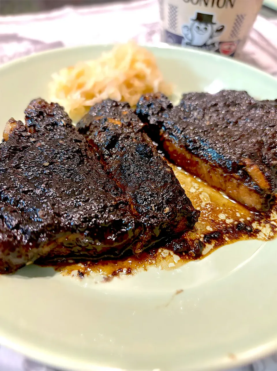 豚肉　黒ゴマクリーム味噌ディップ焼き|うさぎぱんさん