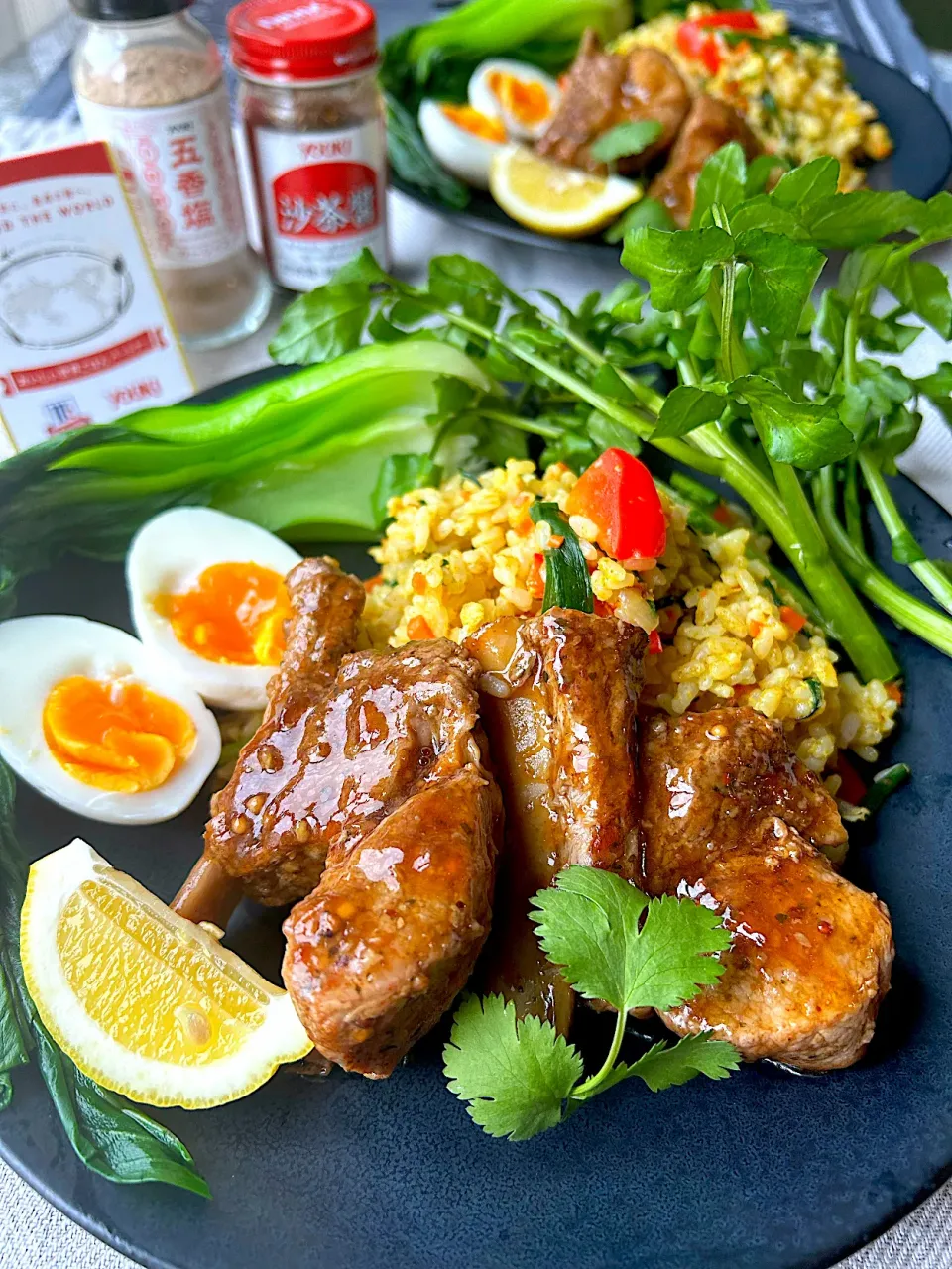 まなまな♡さんの料理 【ユウキ食品さん💗おいしい世界ごはんパートナー】 台湾風スペアリブ de パイクゥファン(排骨飯(パイコーハン))|まなまな♡さん