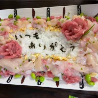 Snapdishの料理写真:おめでと・ありがと ちらし🌸|鈴木さん