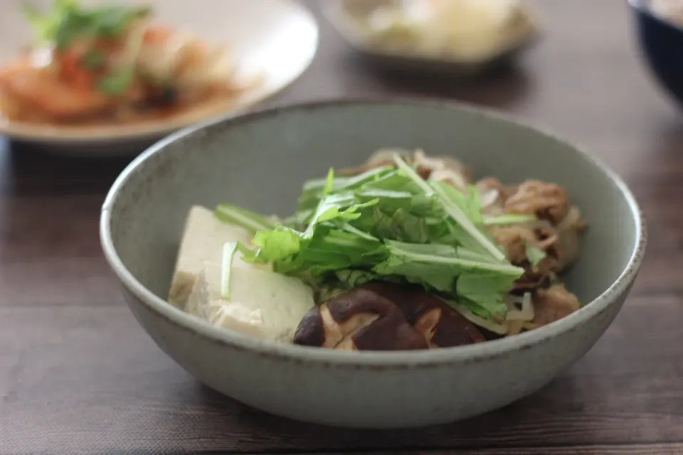 おうち吉野家～お手軽肉豆腐|ちいさなしあわせキッチンさん