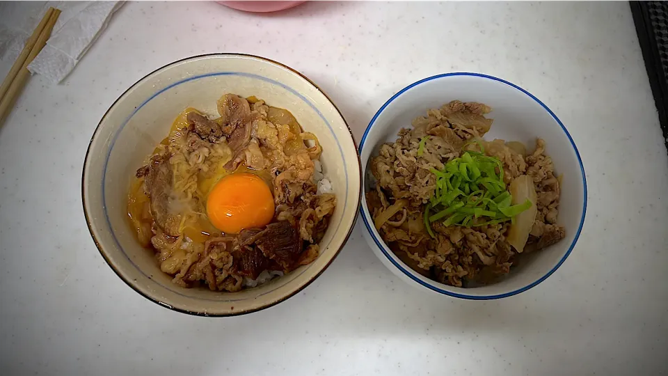 おウチ吉野家牛丼とカルビ丼|ゆだともさん