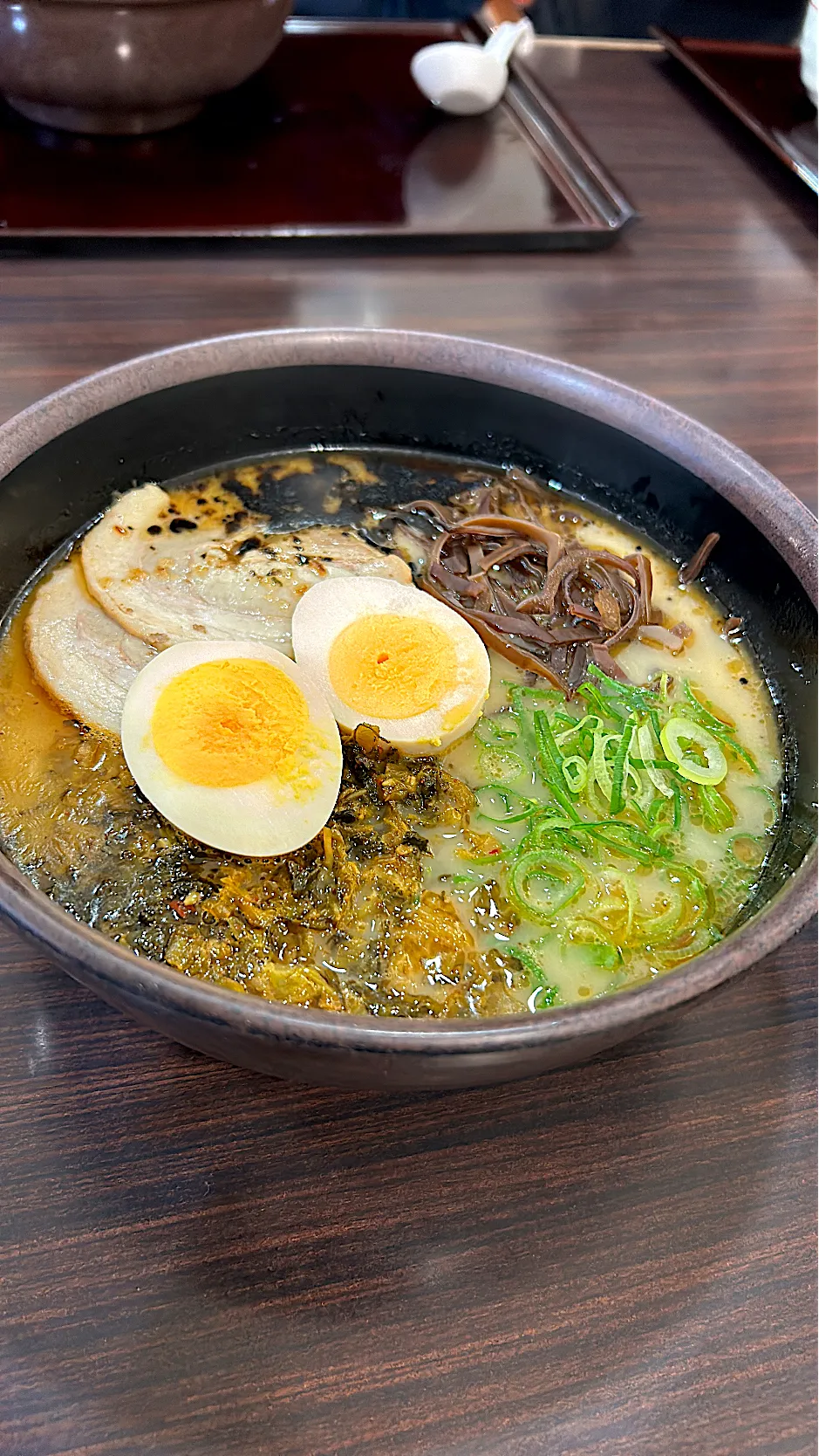 Snapdishの料理写真:熊本高菜ラーメン|Emi Sameshimaさん