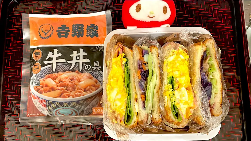 牛丼のサンドイッチ🥪|るりさん