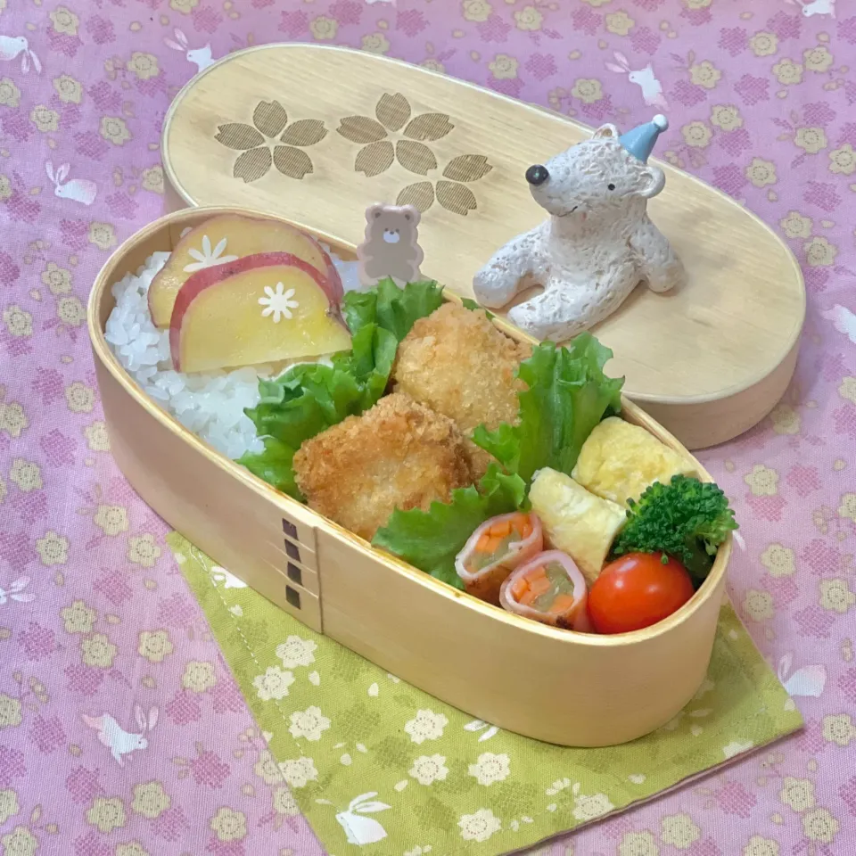 タラのフライ☘️の💙ちゃんお弁当　4/10水|sweet homeさん