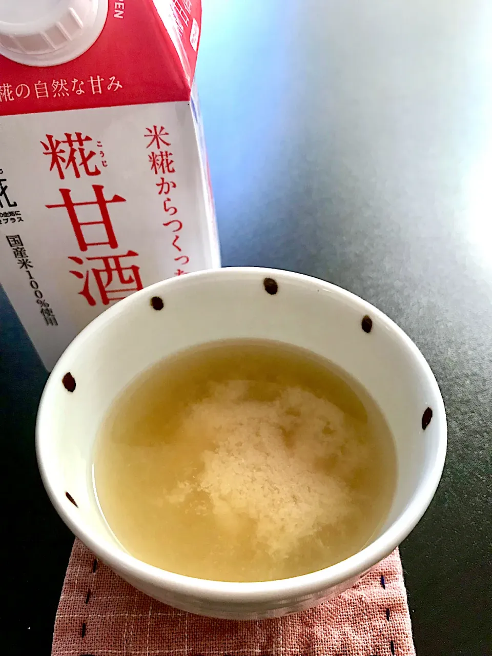 Snapdishの料理写真:1日1麹　糀甘酒味噌スープ|あっつんの台所さん