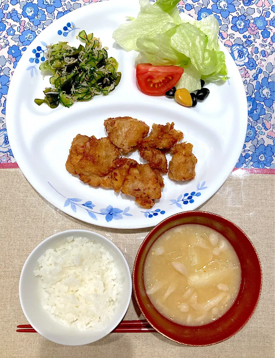 唐揚げと酢の物|おしゃべり献立さん