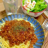 Snapdishの料理写真:ミートソースパスタ|とみおさん