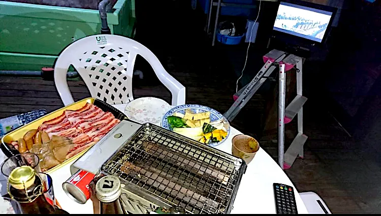 釣りの後はテラスでBBQ|🐈⸒⸒⸒⸒つるのダンス🐈🐾さん