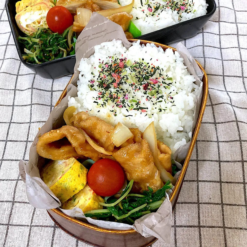 Snapdishの料理写真:生姜焼き弁当|SaDaさん