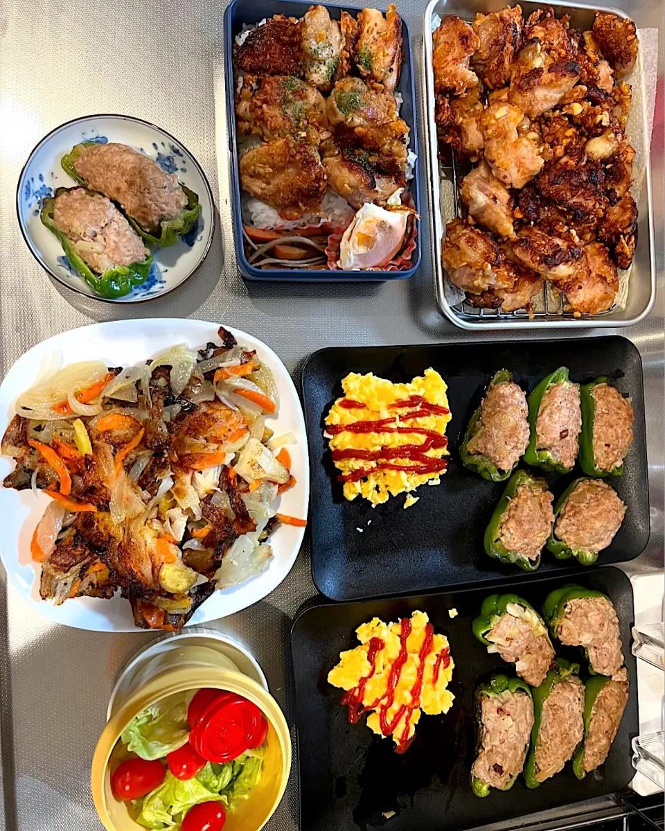 今日と明日の晩御飯と愛妻弁当✨|モモ&ハーブmama🐰🐹🐢🐠❤️さん