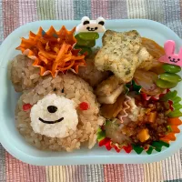 小学校🏫お弁当　4月11日　くま弁当|ひろこさん