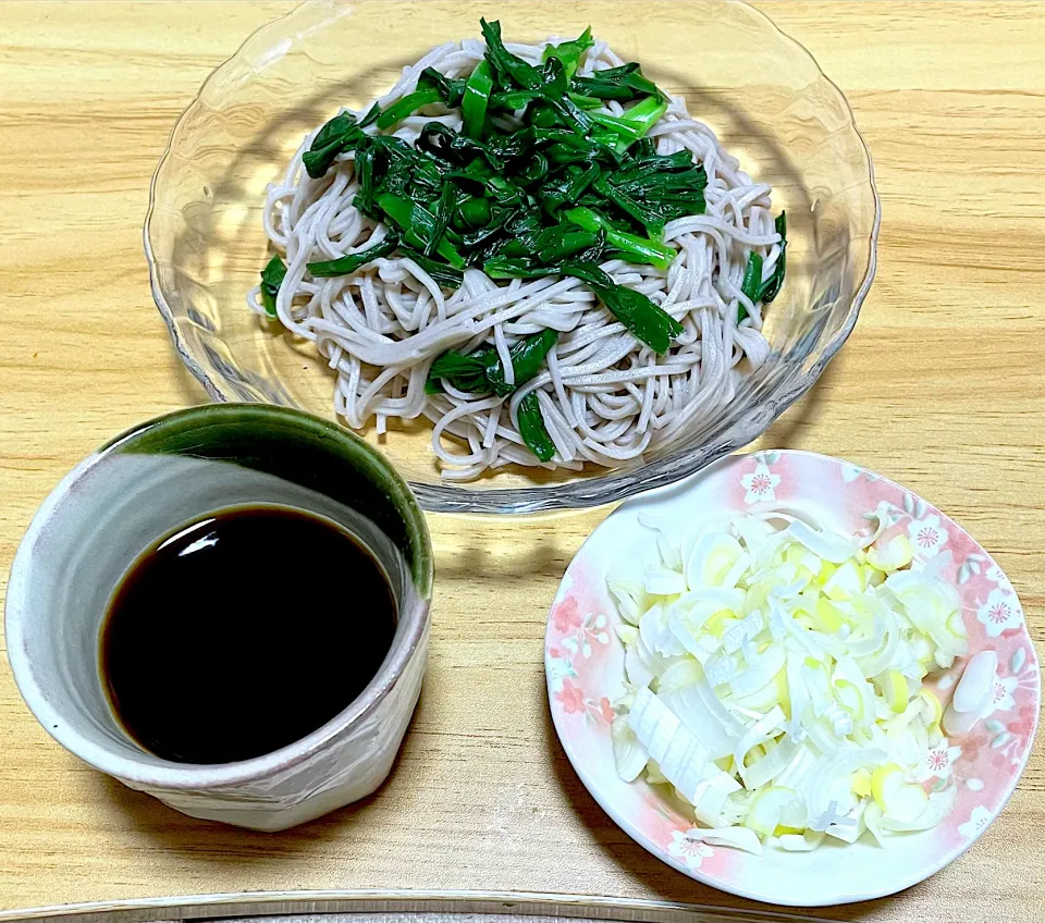 ニラ蕎麦|料理好きなじいさまさん