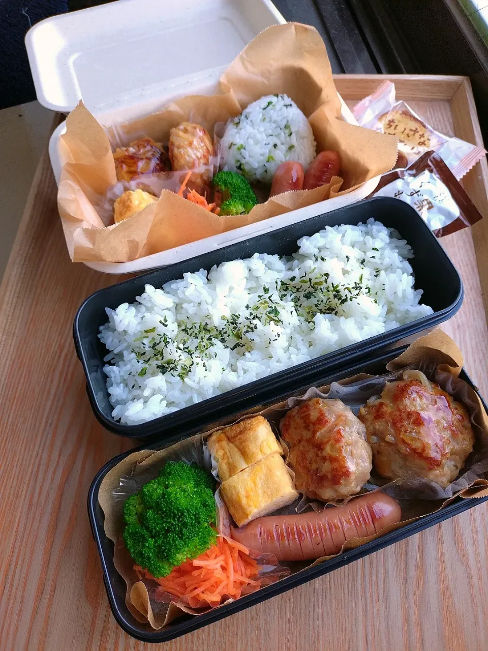 Snapdishの料理写真:夫と娘のお弁当|みわさん