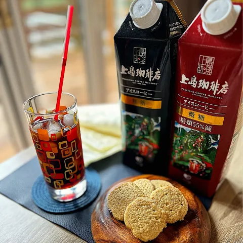 「上島珈琲店 アイスコーヒー 微糖 1000ml」を使ってみたSnapdishの料理・レシピ写真:上島珈琲店のコーヒークッキー