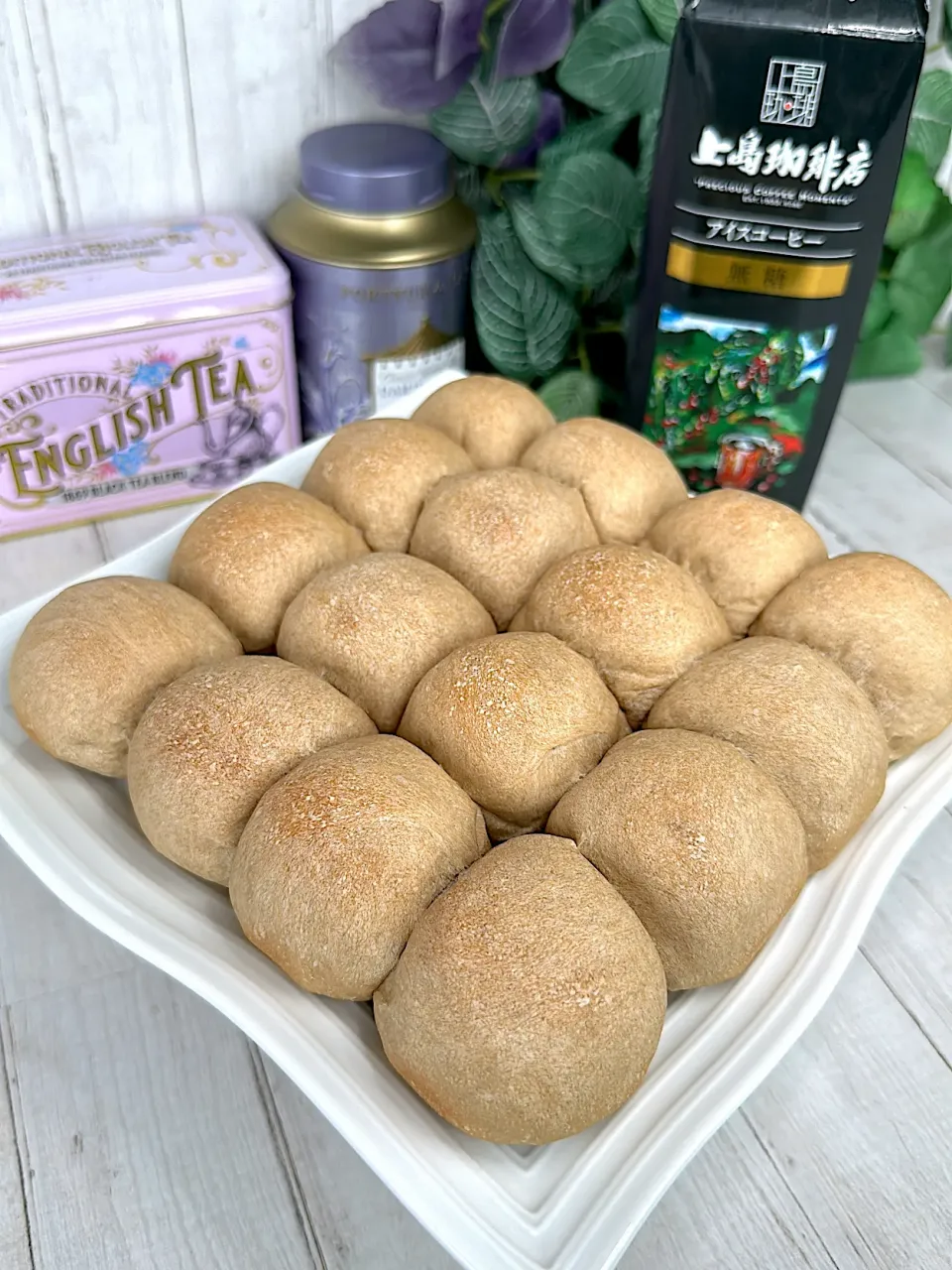 上島珈琲店アイスコーヒー無糖ちぎりパン|らぴすらずり(らぴ)さん