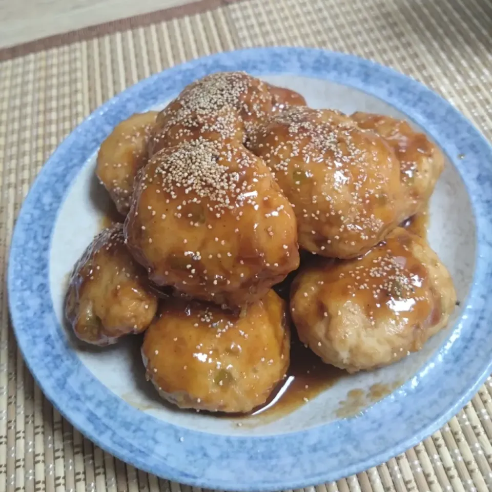 つぶみそで味噌だれ鶏つくね|なおさん