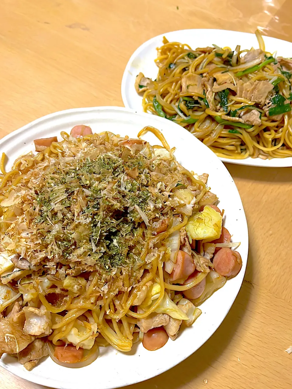 お休みの日　もりもり焼きそば|まつさん