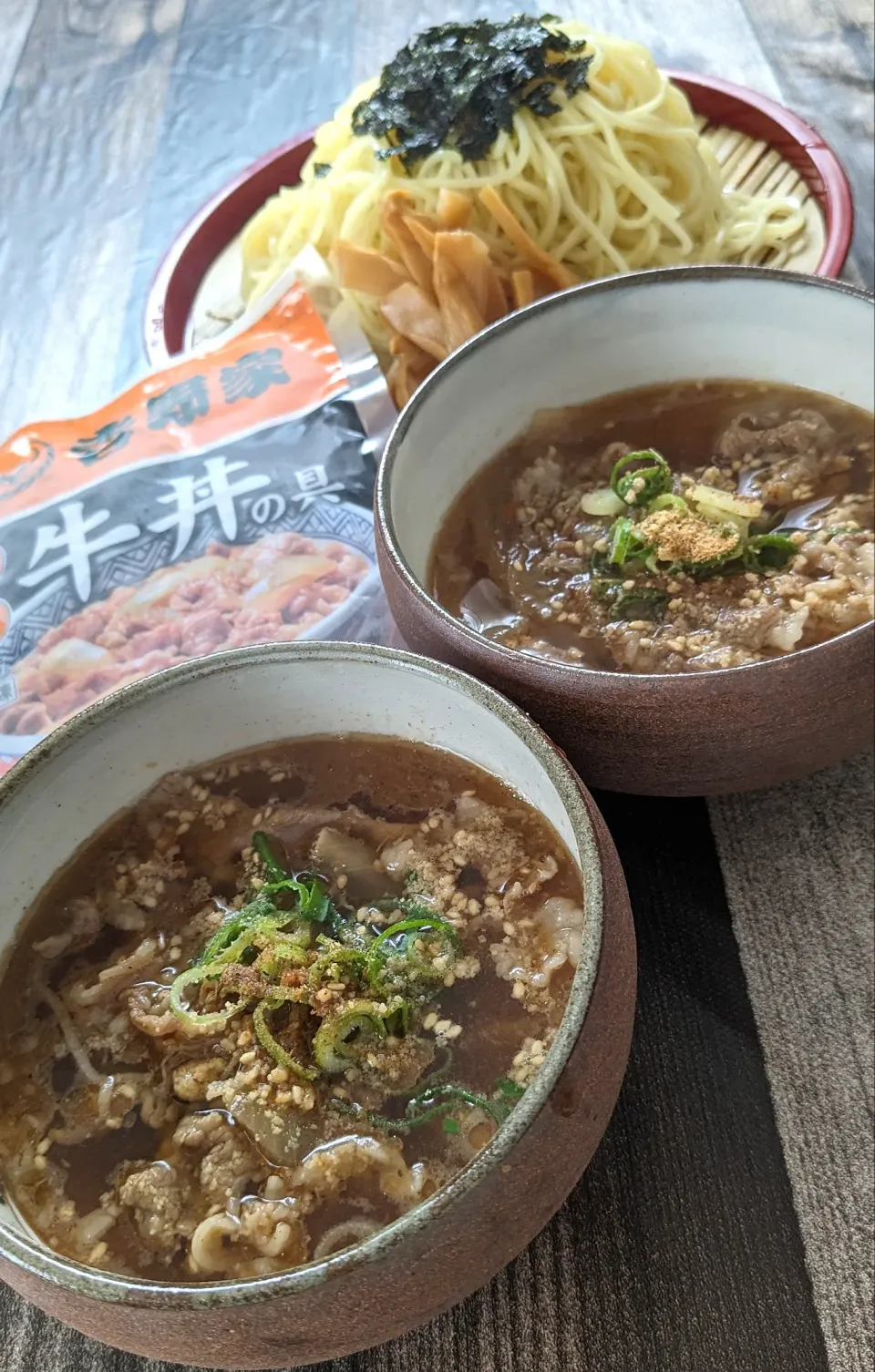 吉野家さん家のお肉たっぷりつけ麺💕|ひとみんΨ(*´∀｀)Ψさん